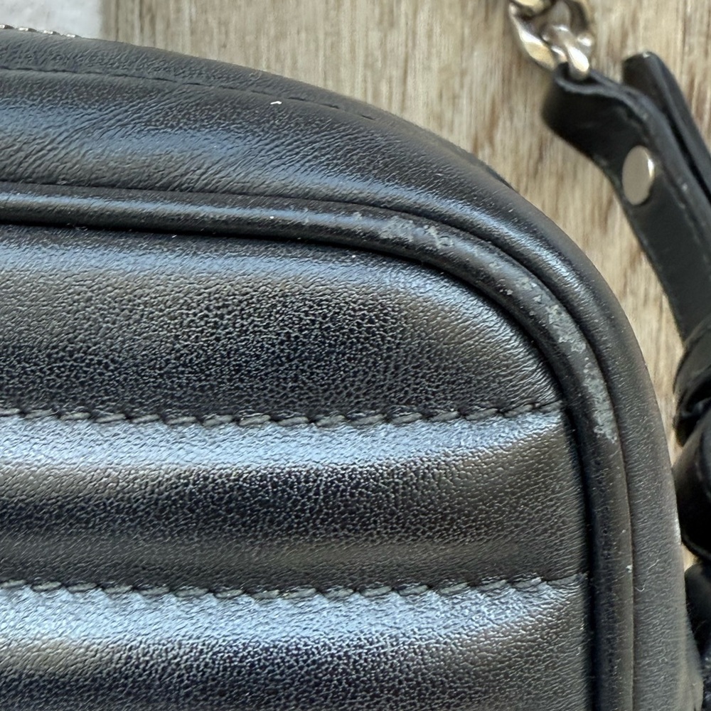 Black Prada Diagramme Leather Chain Crossbody Bag - Picture 9 of 10